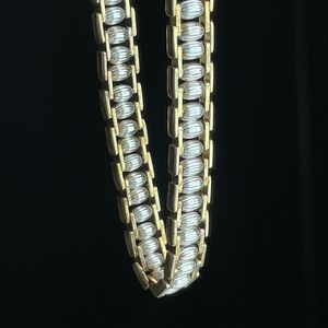 Vintage sterling silver & gold Italy Bracelet